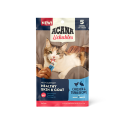 ACANA Cat Lickables Pouch Chicken & Tuna Recipe 2 (1) Lickables, Chicken & Tuna Recipe, Cat Treats