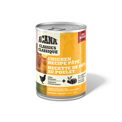 ACANA Wet Dog Classics Chicken Recipe Pate 354g Front USA Classics Pâté, Chicken Recipe