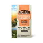ACANA Wholesome Grains Puppy Recipe Front 22 Wholesome Grains, Puppy Recipe